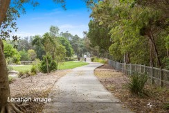 Bike riding beach path